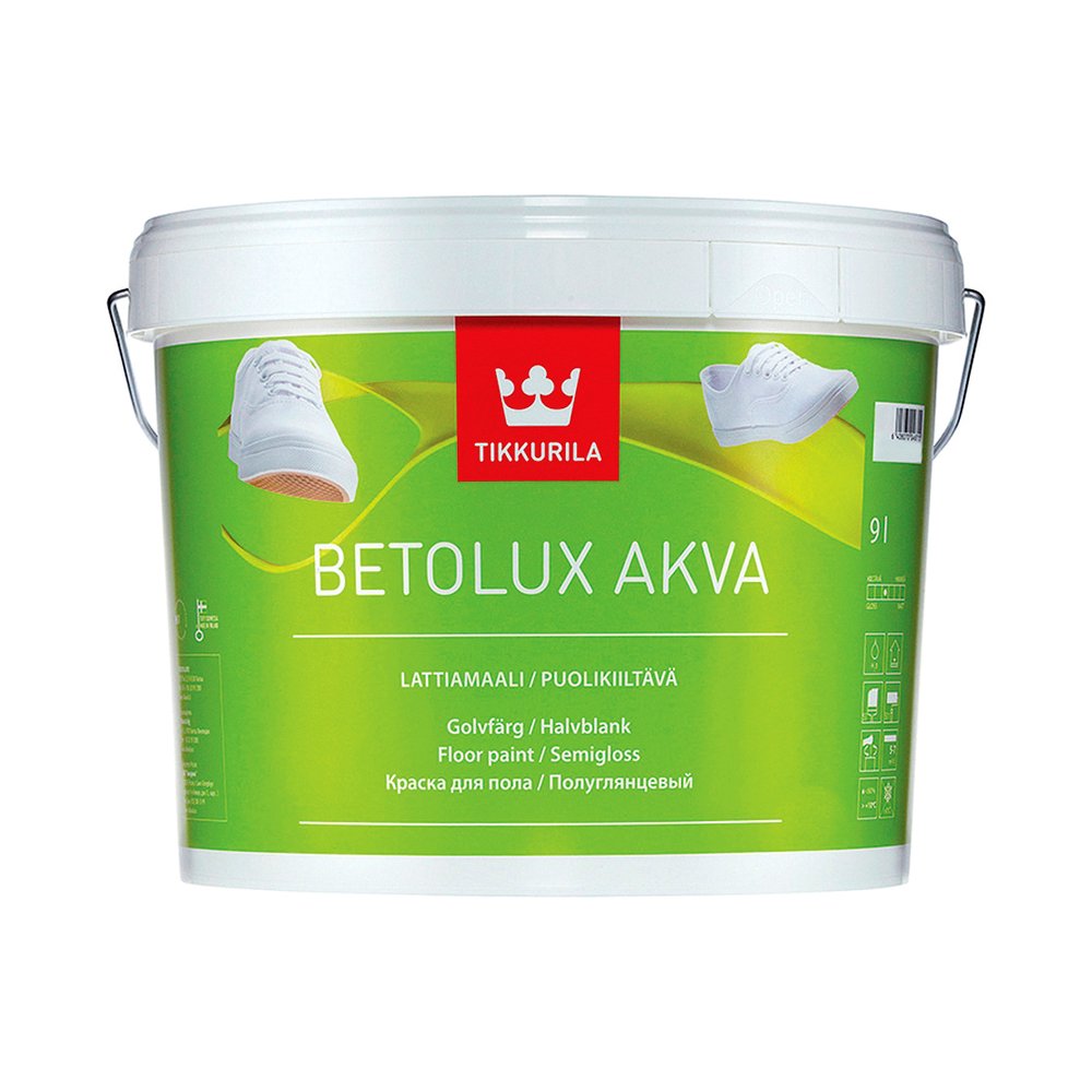 Краска для пола полиуретано-акрил. Betolux Akva (Бетолюкс Аква .